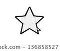 Star-shaped speech bubble 136858527