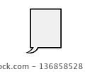 Square speech bubble 136858528