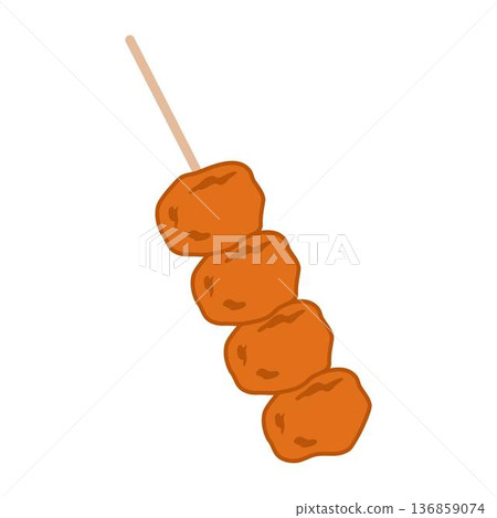 Illustration of Filipino Snack kwek kwek 136859074