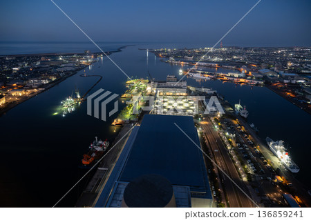 新潟港夜景 新潟港夜景 136859241