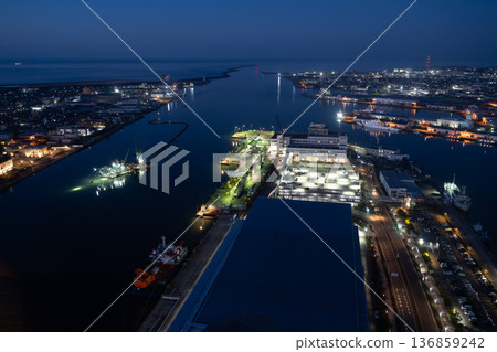 新潟港夜景 新潟港夜景 136859242