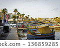 moored in the port of Marsaxlokk. Malta. 136859285