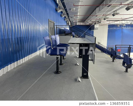empty seats in the sport ice arena before game 136859351