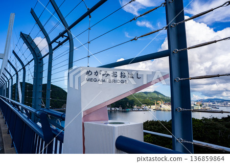 Scenery of Megami Bridge (Nagasaki City) Scenery of Megami Bridge (Nagasaki City) 136859864