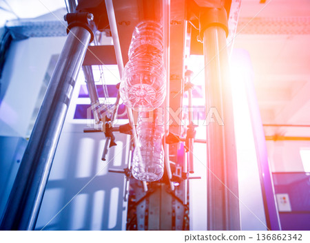 The plastic bottle blowing machine. PET preforms for blowing of plastic bottles The plastic bottle blowing machine. PET preforms for blowing of plastic bottles 136862342