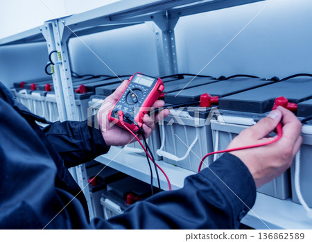 Electrical measurements with multimeter tester. Electrical background. Electrical measurements with multimeter tester. Electrical background. 136862589
