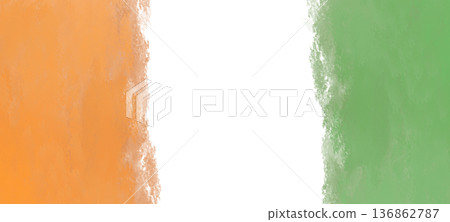 A St. Patrick's Day celebration background featuring bold brushed strokes in the colours of the Irish flag. A St. Patrick's Day celebration background featuring bold brushed strokes in the colours of the Irish flag. 136862787