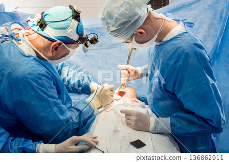 Surgery to remove the breast and replace it with an implant. Surgery to remove the breast and replace it with an implant. 136862911