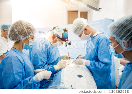 Surgery to remove the breast and replace it with an implant. 136862918