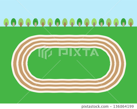 Playground (ground) illustration Playground (ground) illustration 136864199