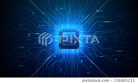 Advanced semiconductor chip with radiating circuit pathways  136865213