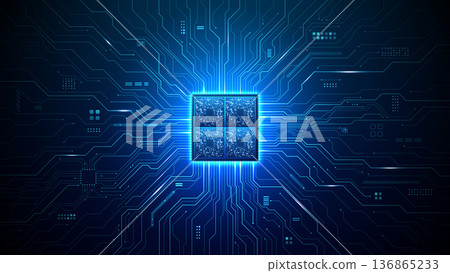 Advanced semiconductor technology with intricate chip Advanced semiconductor technology with intricate chip 136865233