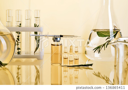 Herbal medicine development in a science laboratory 136865411