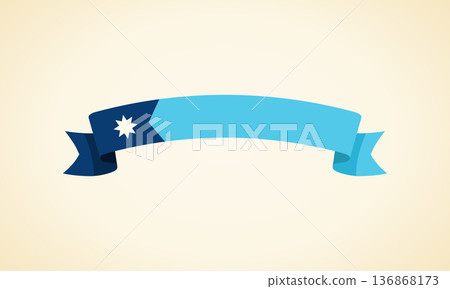 Ribbon with flag of Minnesota Ribbon with flag of Minnesota 136868173