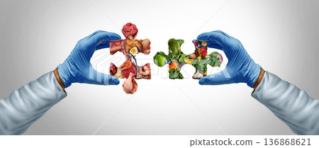 Meat And Vegetable Nutrition 136868621