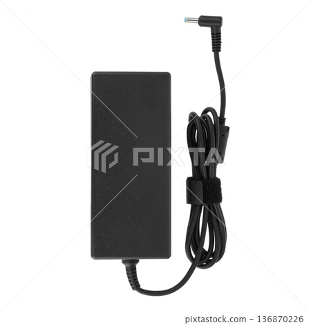 laptop power adapter, isolated on white background laptop power adapter, isolated on white background 136870226