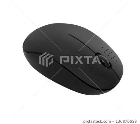 manipulator, computer mouse, on a white background in isolation 136870659