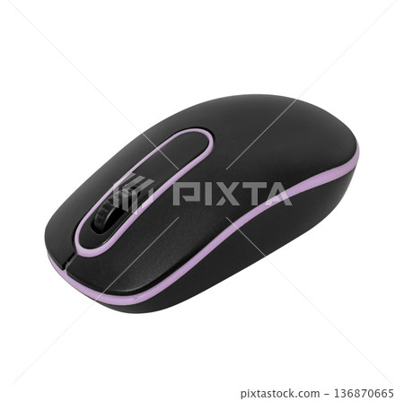 manipulator, computer mouse, on a white background in isolation 136870665