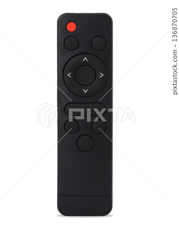 remote control for a TV or other household appliances, isolated on a white background 136870705