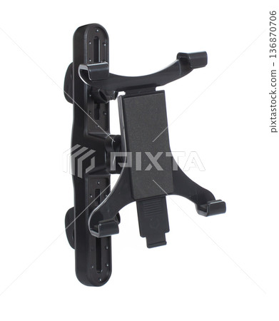 car holder for tablet phone, isolated on white background car holder for tablet phone, isolated on white background 136870706