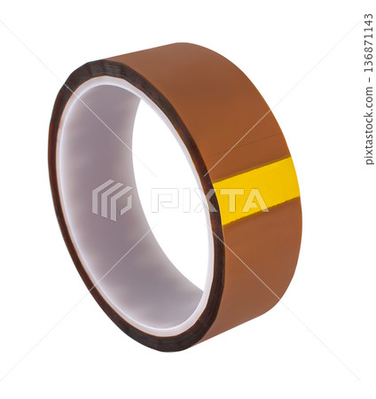 roll of opaque adhesive tape, isolated on white background roll of opaque adhesive tape, isolated on white background 136871143