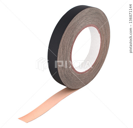 roll of opaque adhesive tape, isolated on white background roll of opaque adhesive tape, isolated on white background 136871144