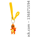 keychain toy for keys, isolated on white background 136871594