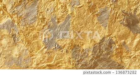 Luxury elegant gold foil paint accent background 136873282