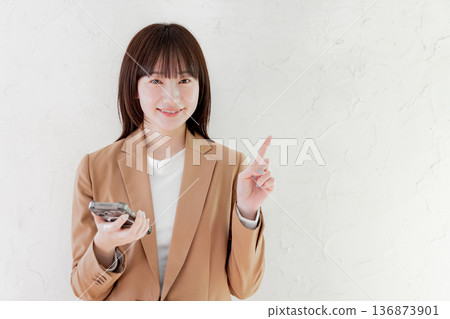 business woman pointing business woman pointing 136873901
