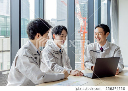 staff in work clothes staff in work clothes 136874538