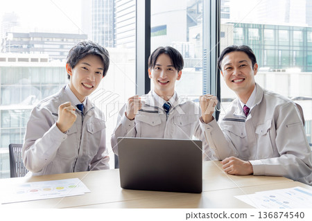 staff in work clothes staff in work clothes 136874540