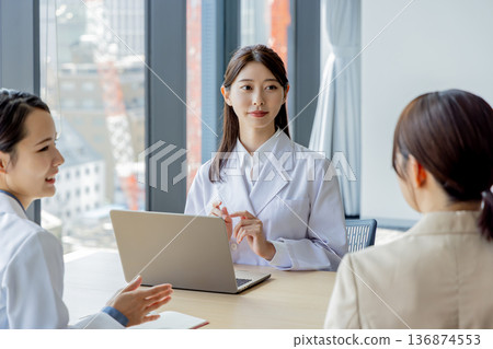 Business Hospital Doctor Research MR Meeting Business Negotiation 136874553