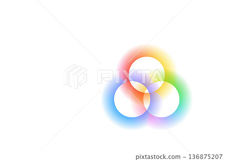 Circular white background material Circular white background material 136875207