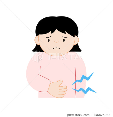 一幅沒有主線的飢餓女人的插圖 一幅沒有主線的飢餓女人的插圖 136875988