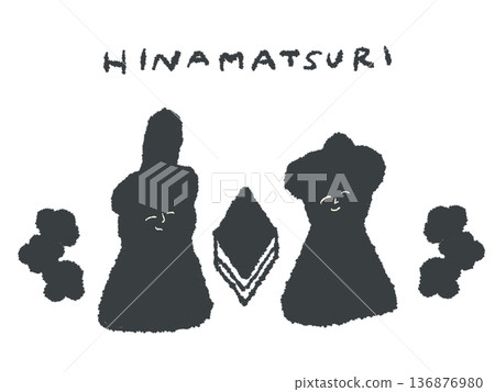 Expressive hand-drawn illustrations of Hinamatsuri that can be used as icons or symbols in designs. Expressive hand-drawn illustrations of Hinamatsuri that can be used as icons or symbols in designs. 136876980