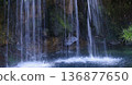 A quiet waterfall in the deep forest 136877650