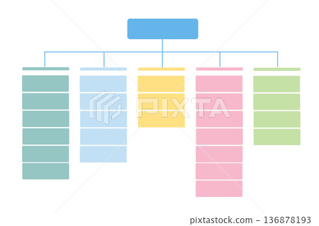 Organization chart for business plan, illustration vector. Organization chart for business plan, illustration vector. 136878193