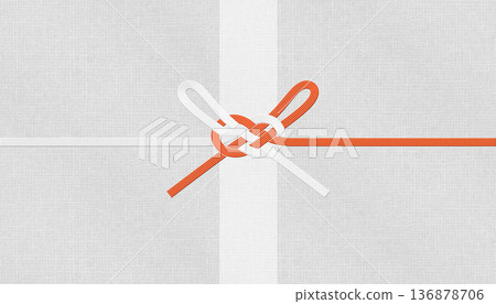 以現代日本和紙為背景的水引，上面寫著「Yorigaeshi」（美好事物的回歸）。 136878706