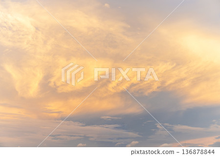 Summer evening sky Summer evening sky 136878844