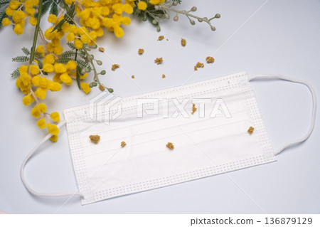 Pollen-themed mimosa and mask 136879129