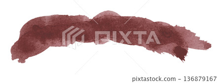 brown brush isolated on transparent background brown watercolor brown brush isolated on transparent background brown watercolor 136879167