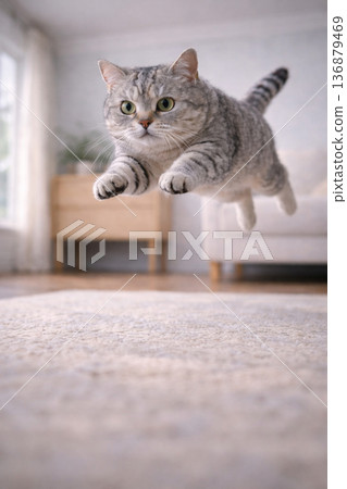 貓跳進房間 136879469