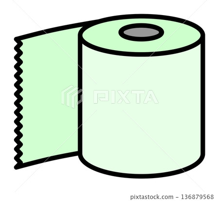 Recycled toilet paper used in toilets and lavatories 136879568