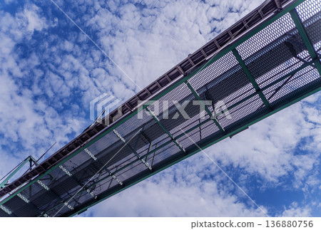 Equipment and pipeline in oil refinery. Industrial background Equipment and pipeline in oil refinery. Industrial background 136880756