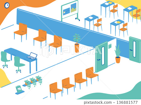 Office landscape Office landscape 136881577