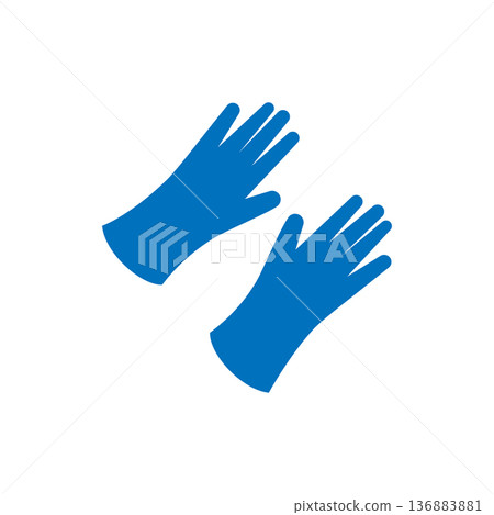 safety gloves icon safety gloves icon 136883881