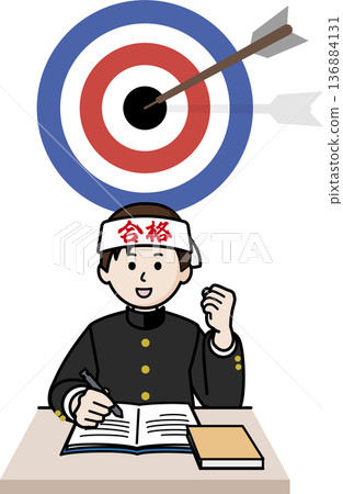 The image of success and male test takers 136884131