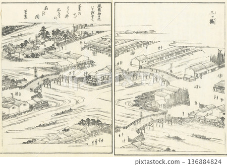 江戶名勝圖鑑：三橋 136884824