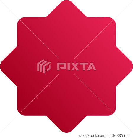 Set of red Price tags, sale, promotion, discount, shopping 136885503