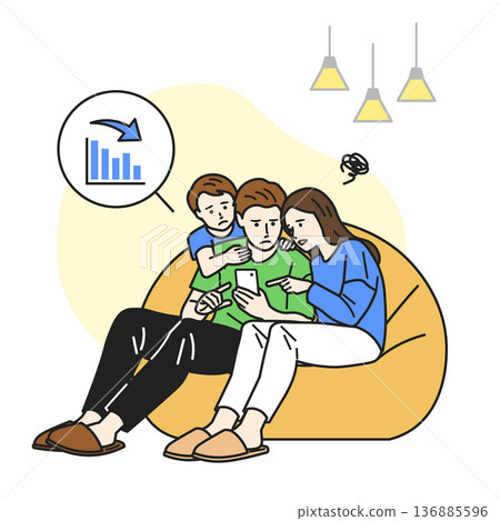 Families losing out due to smartphones Families losing out due to smartphones 136885596